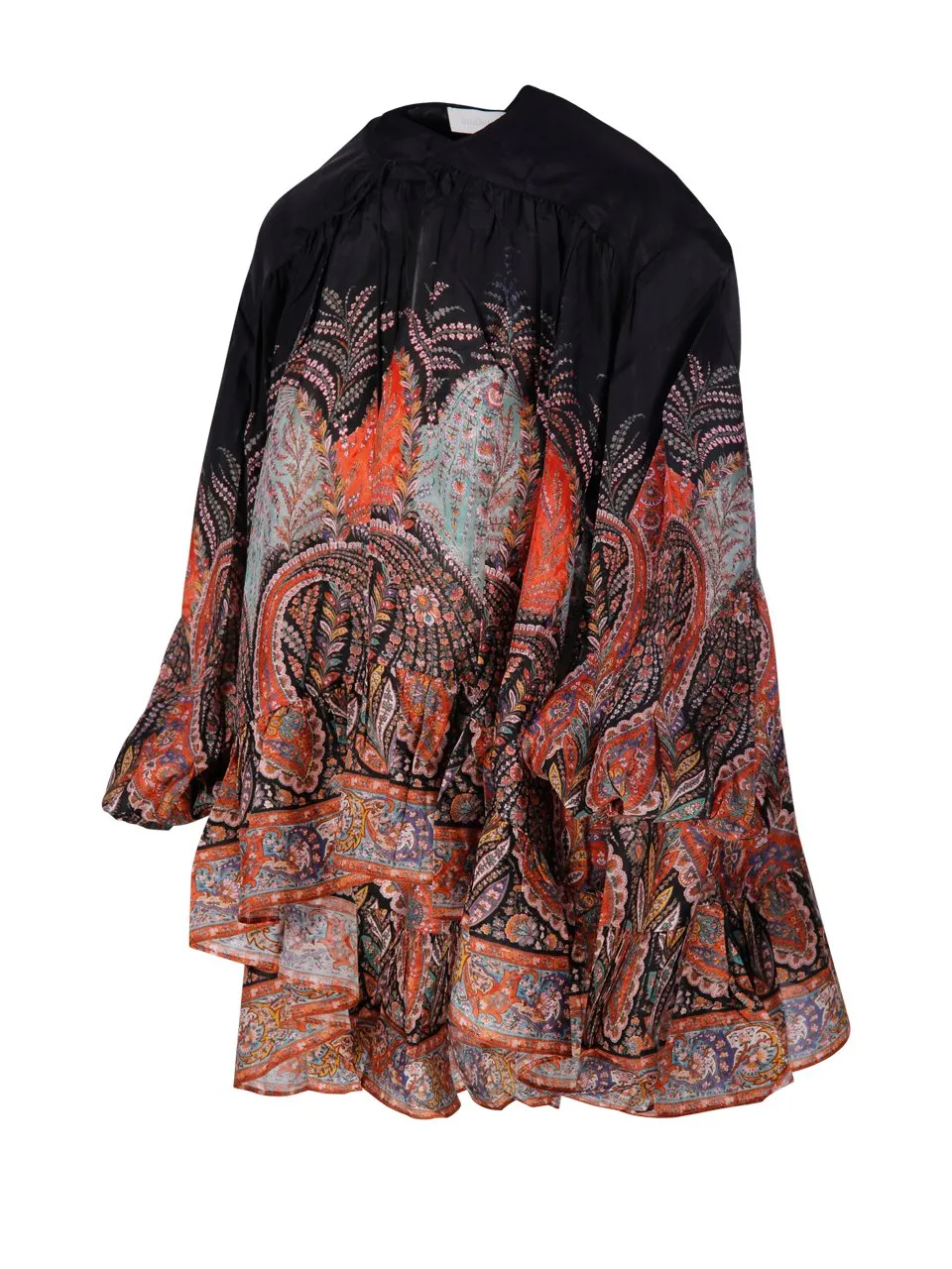 Paisley Print Mini Dress