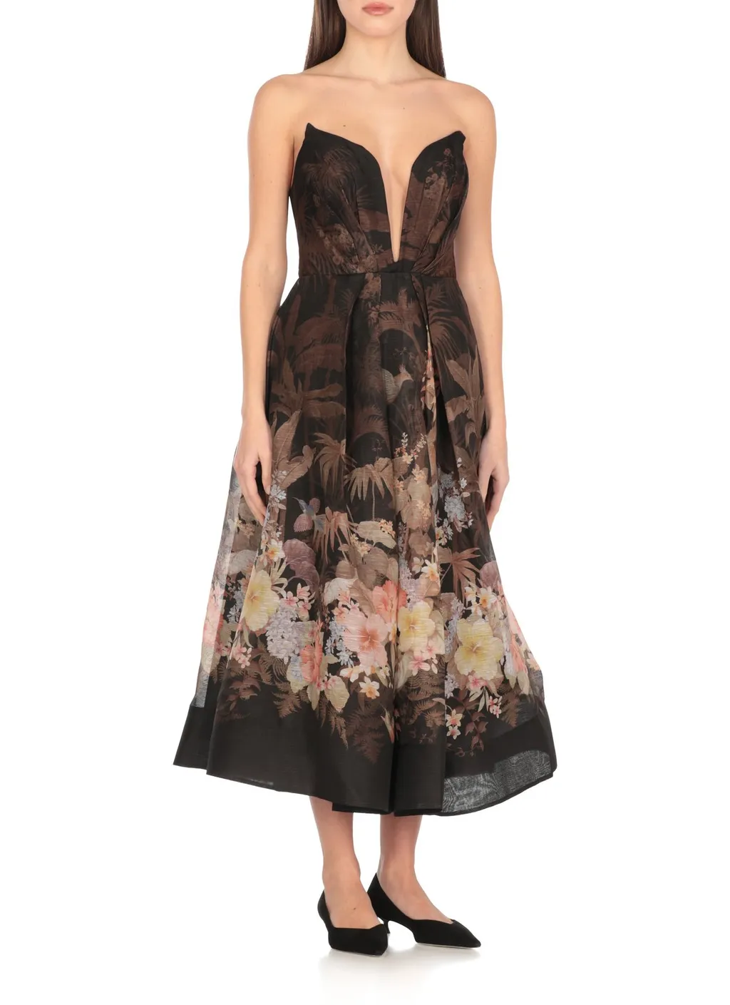 Floral Print Gown