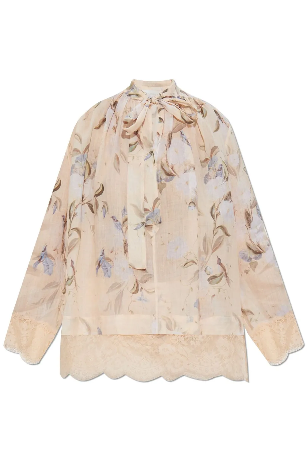 Floral Print Silk Blouse