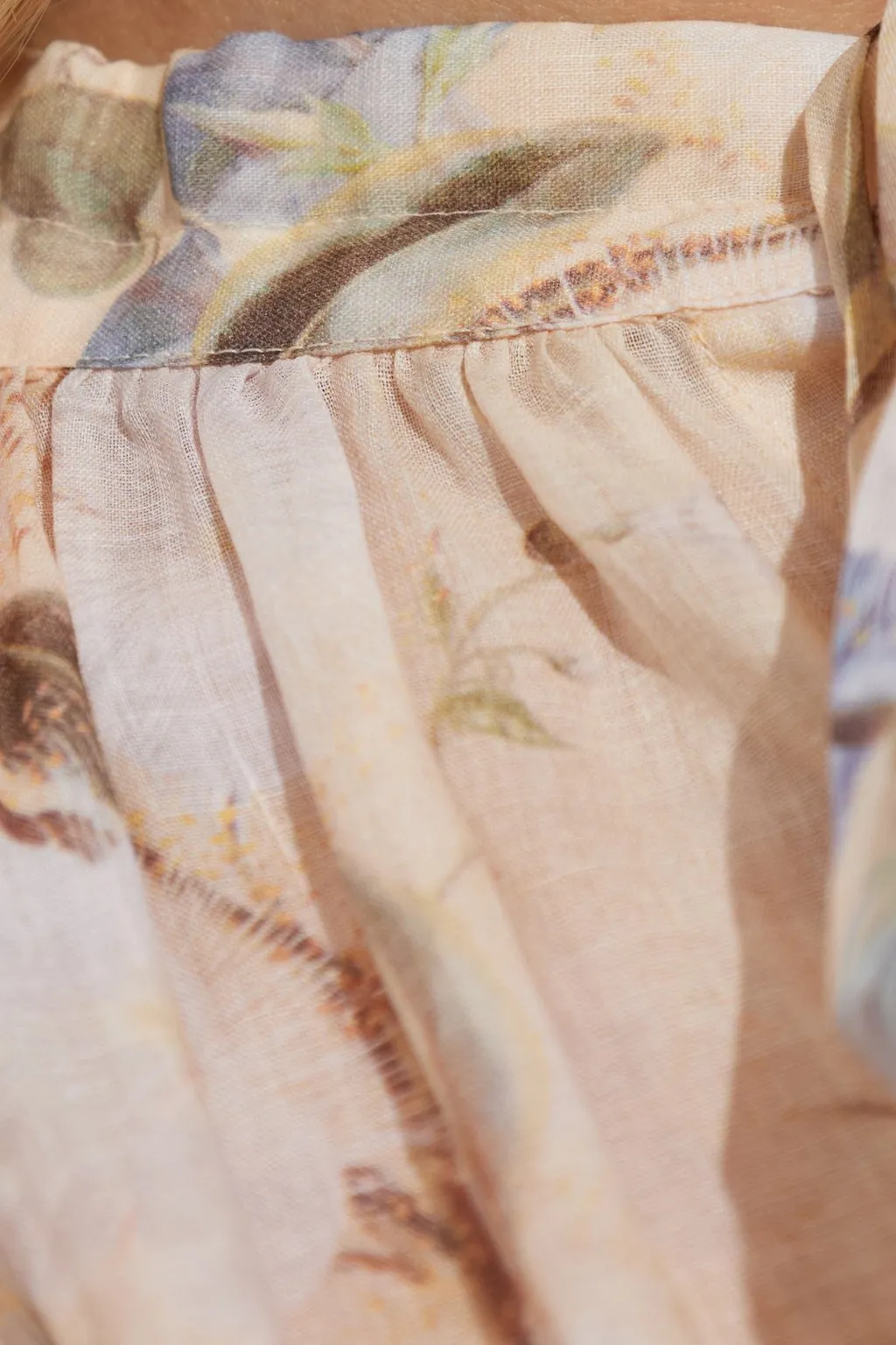 Floral Print Silk Blouse