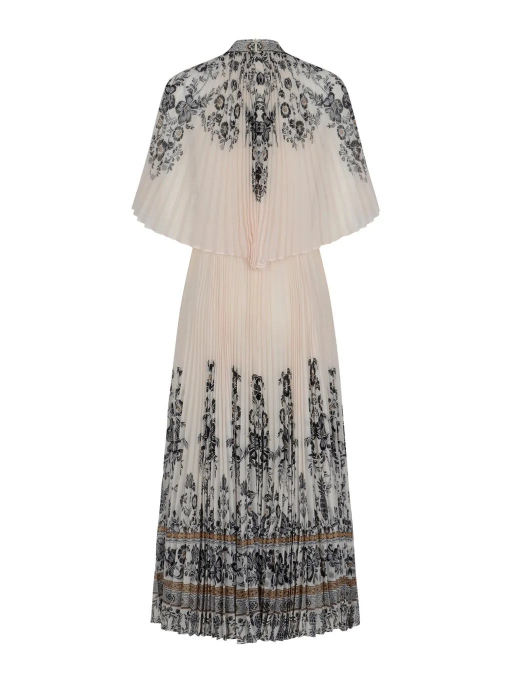 Pleated Cape Dress