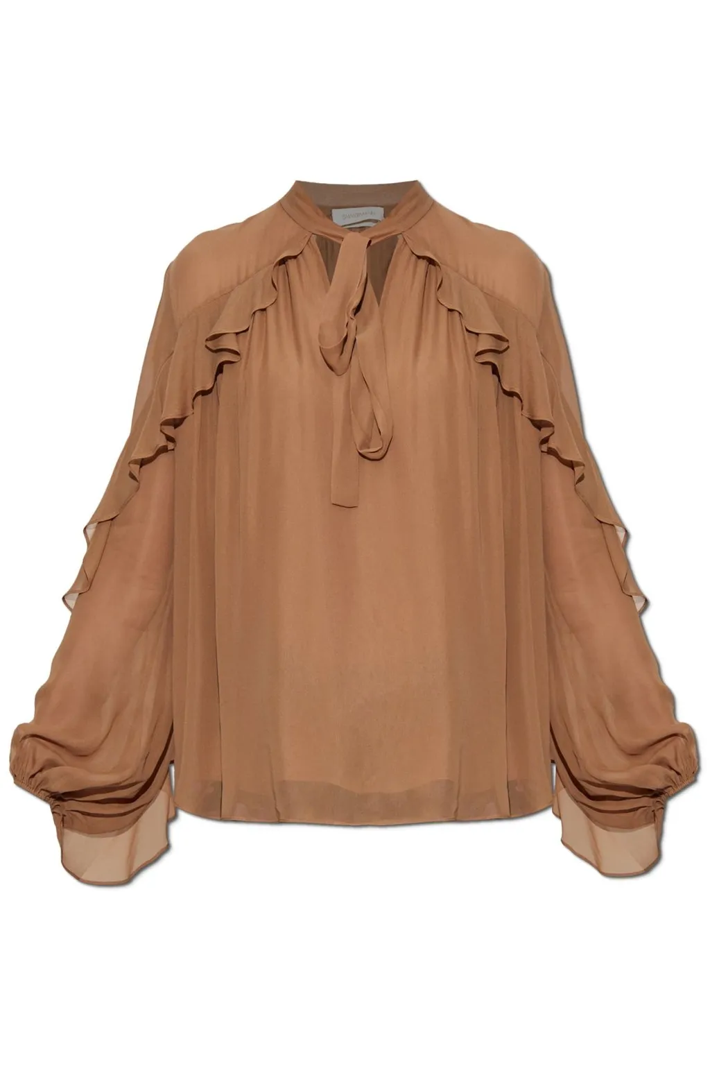 Silk Ruffle Blouse