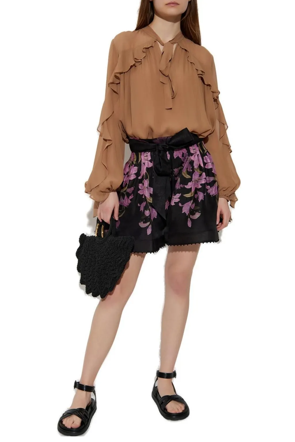 Silk Ruffle Blouse