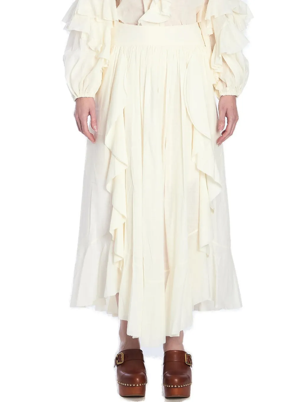 Ruffled Maxi Skirt