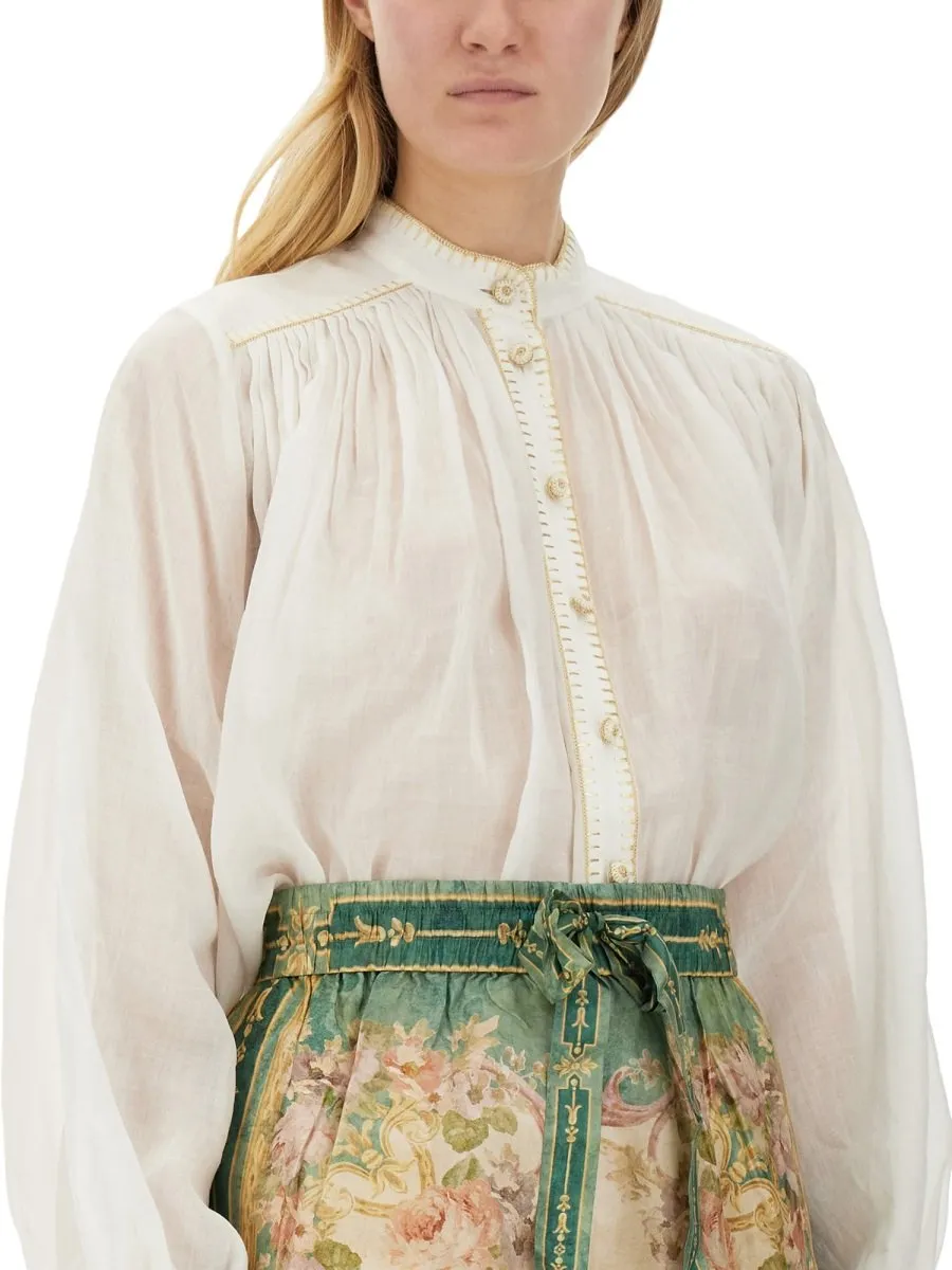 High-Neck Blouse