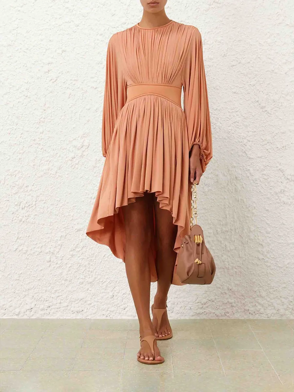 Ruched Midi Dress