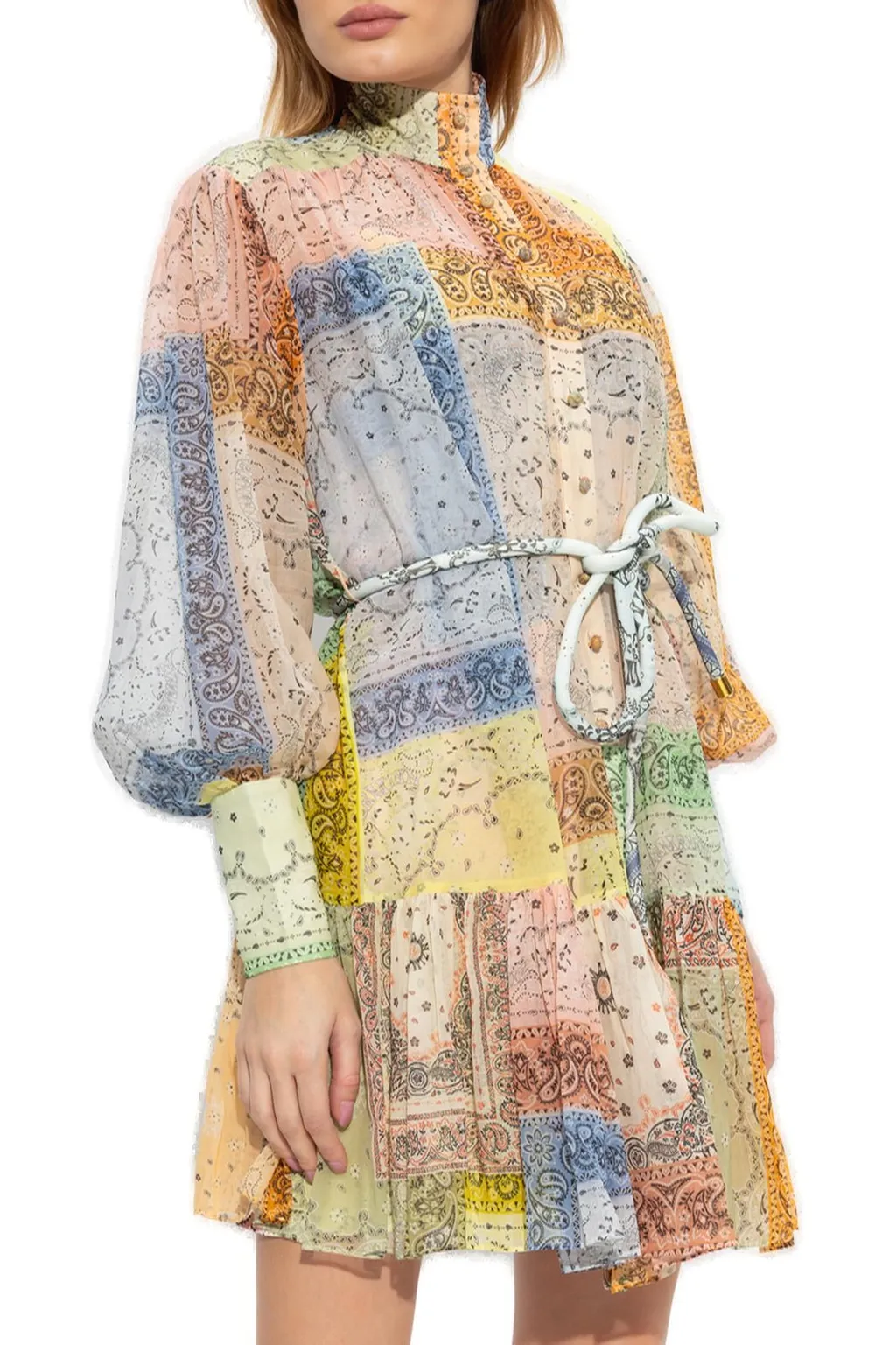 Patchwork Mini Dress