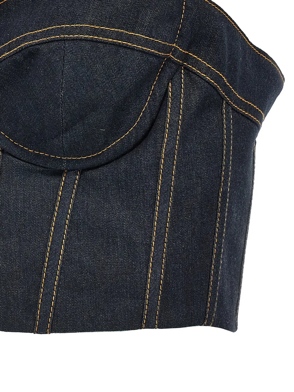 Denim Corset Top