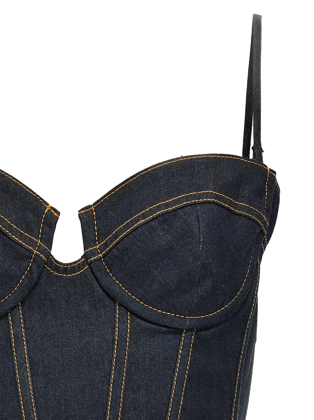 Denim Corset Top