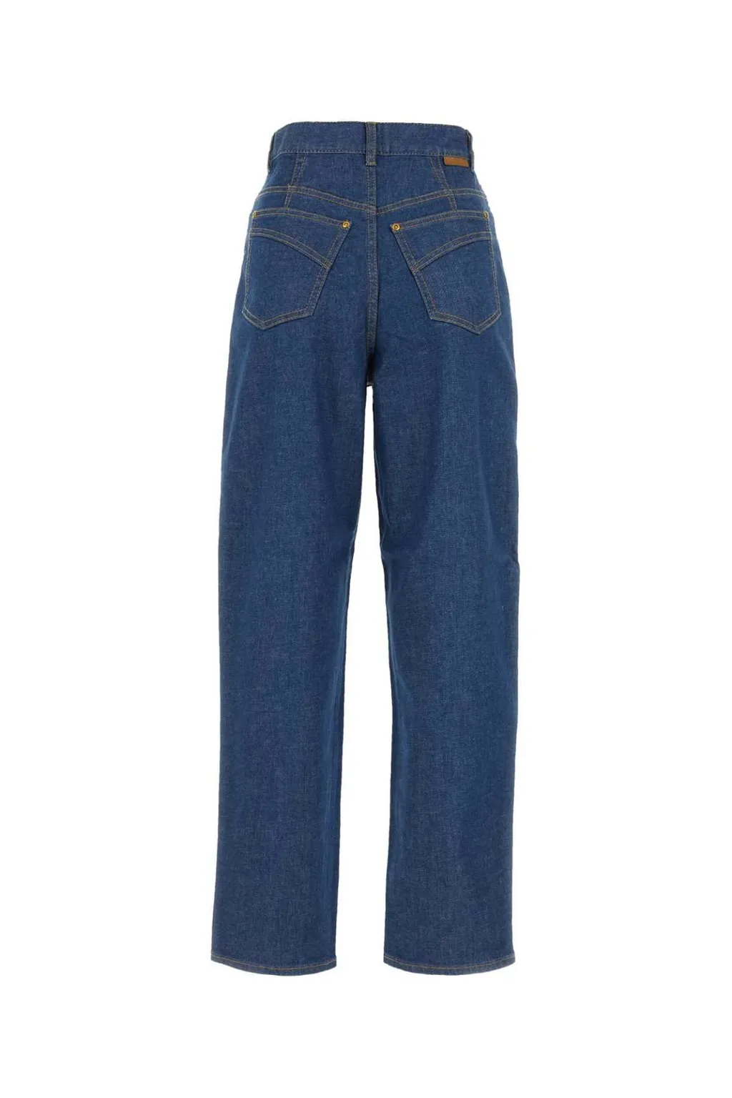High-Waisted Straight Leg Jeans