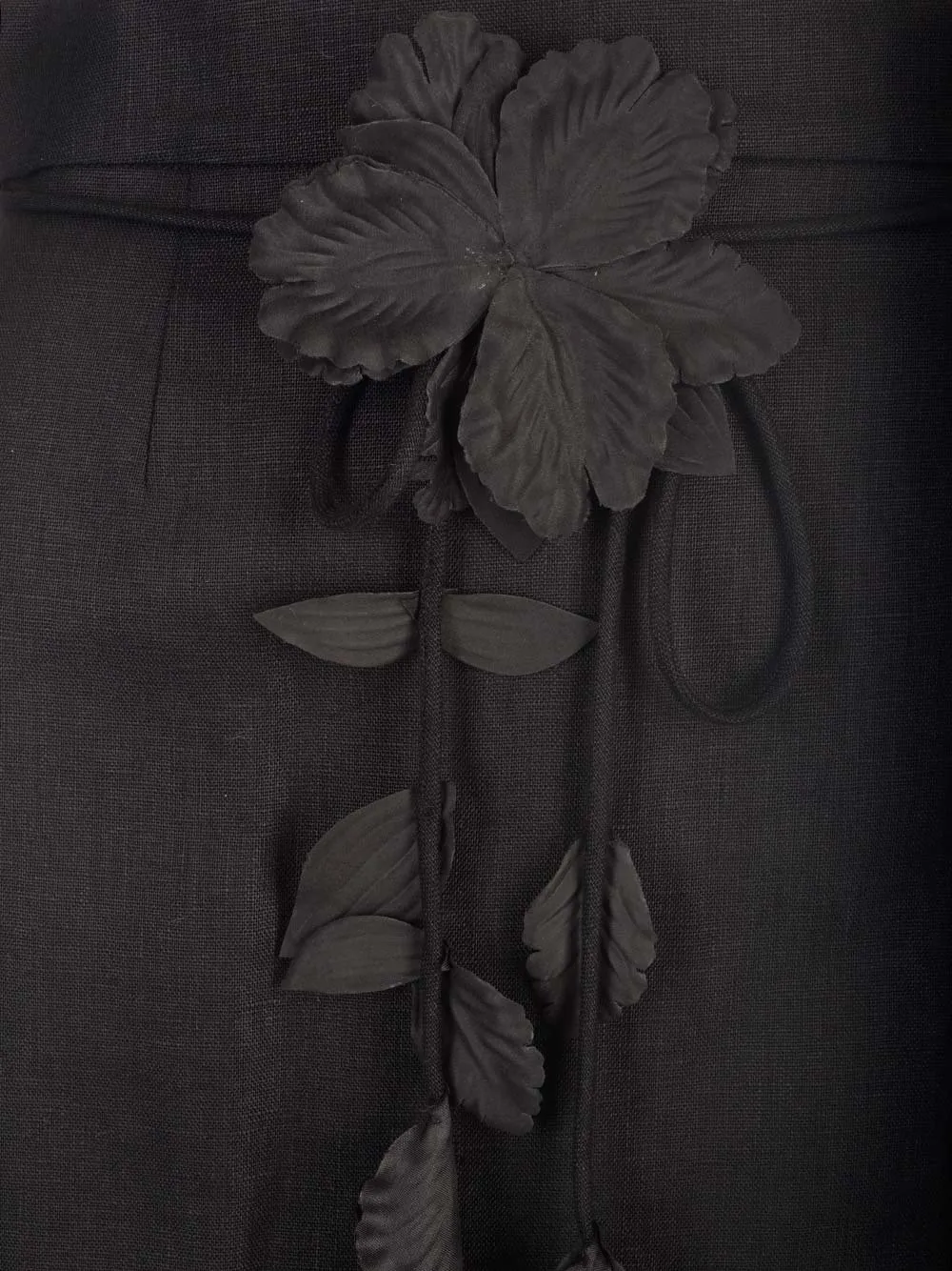 Maxi Skirt With Floral Appliqué