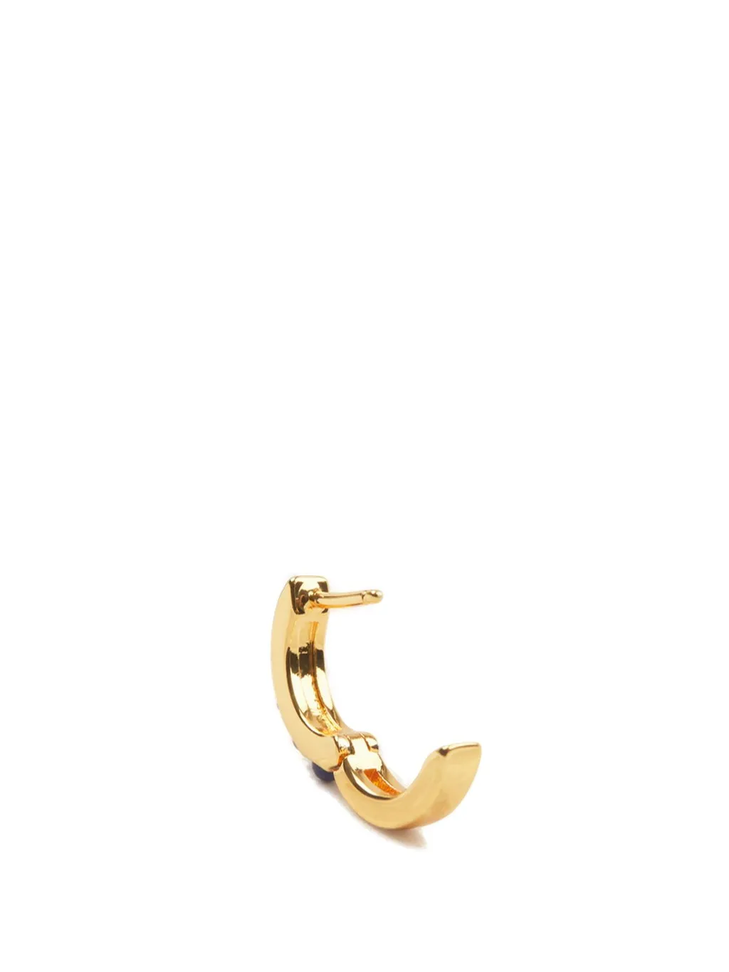 Single Hoop Earring With Lapis Lazuli