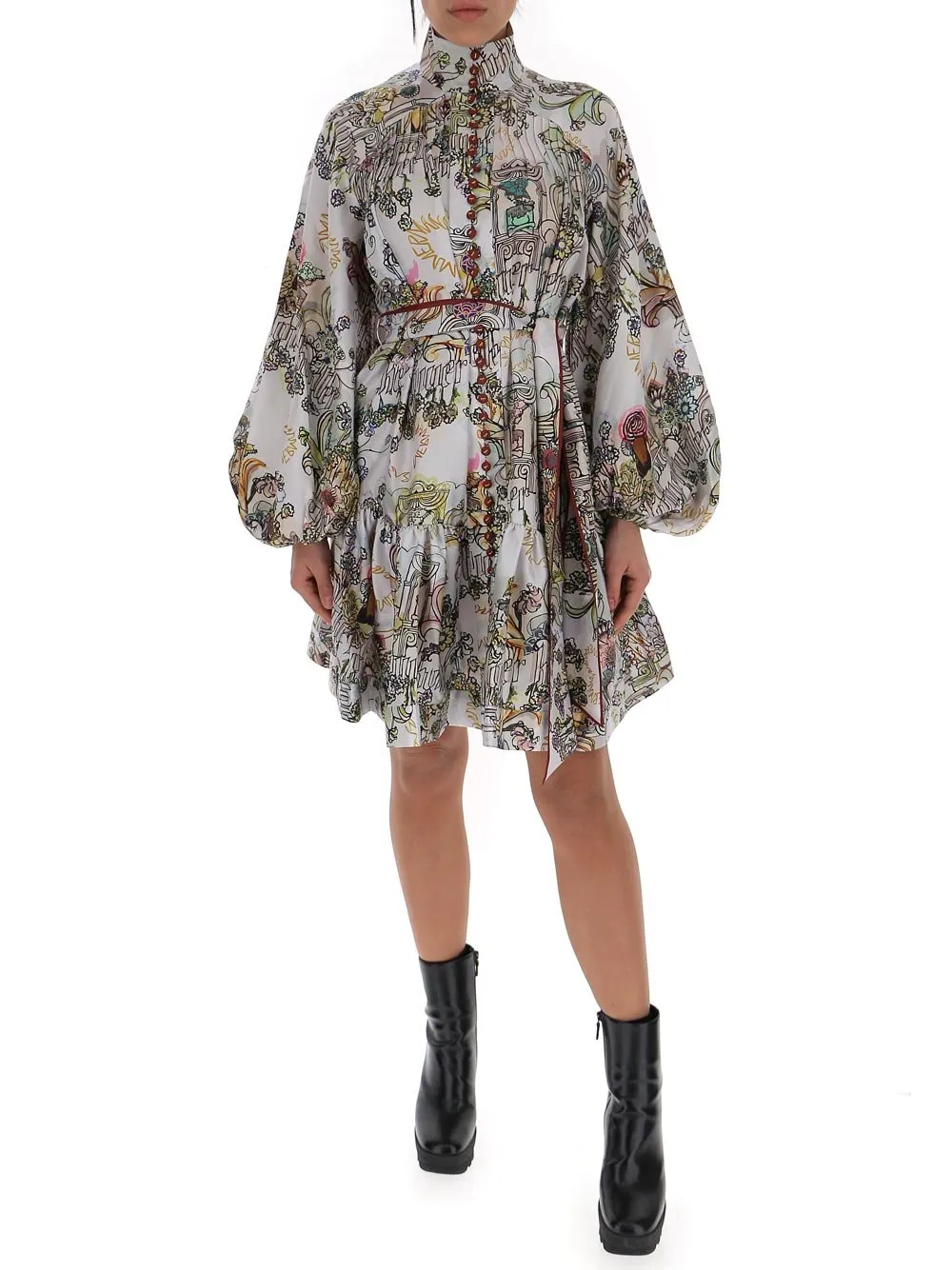 Printed Mini Dress