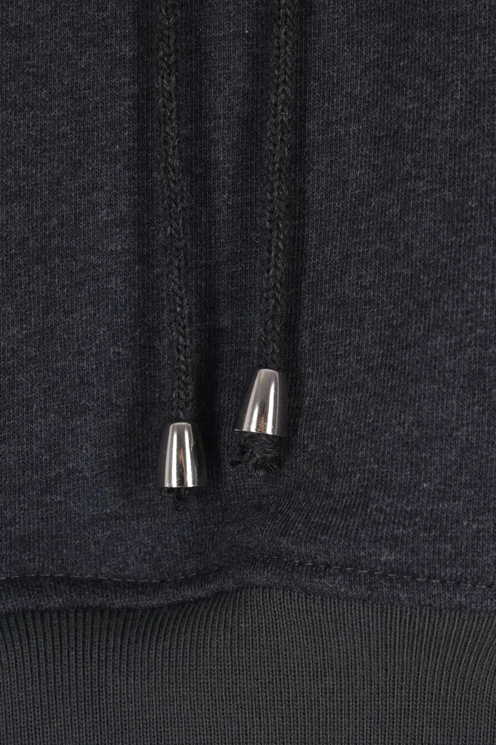Hooded Sweatshirt With Striped Shirt Underlay
