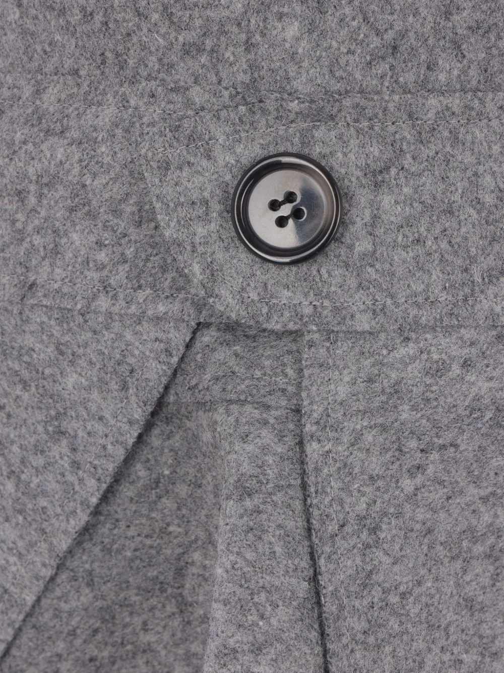 Asymmetric Wool Skirt