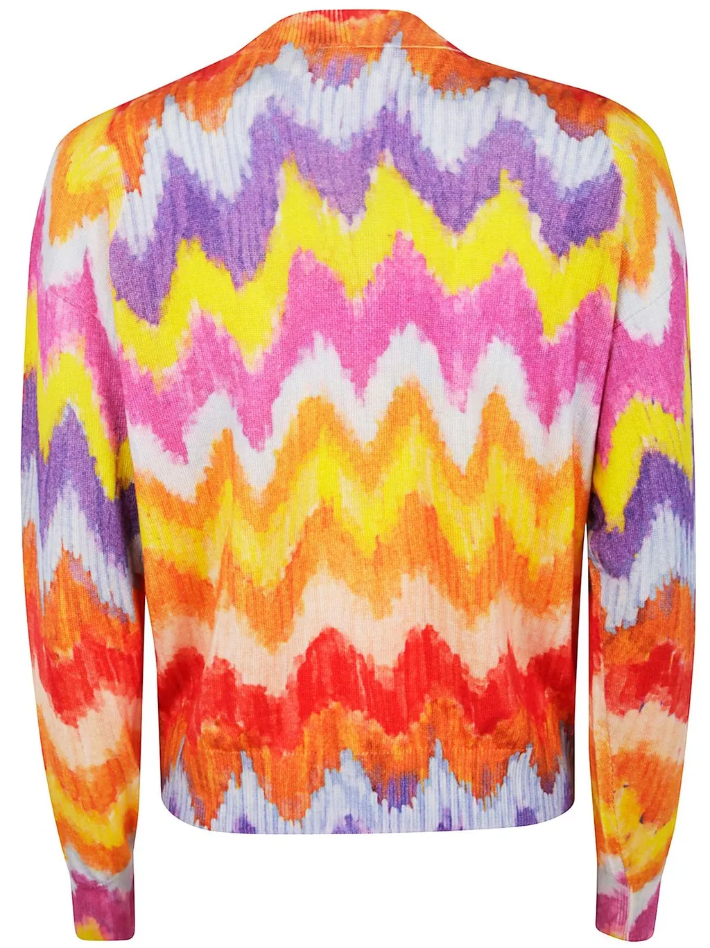 Zigzag Knit Cardigan
