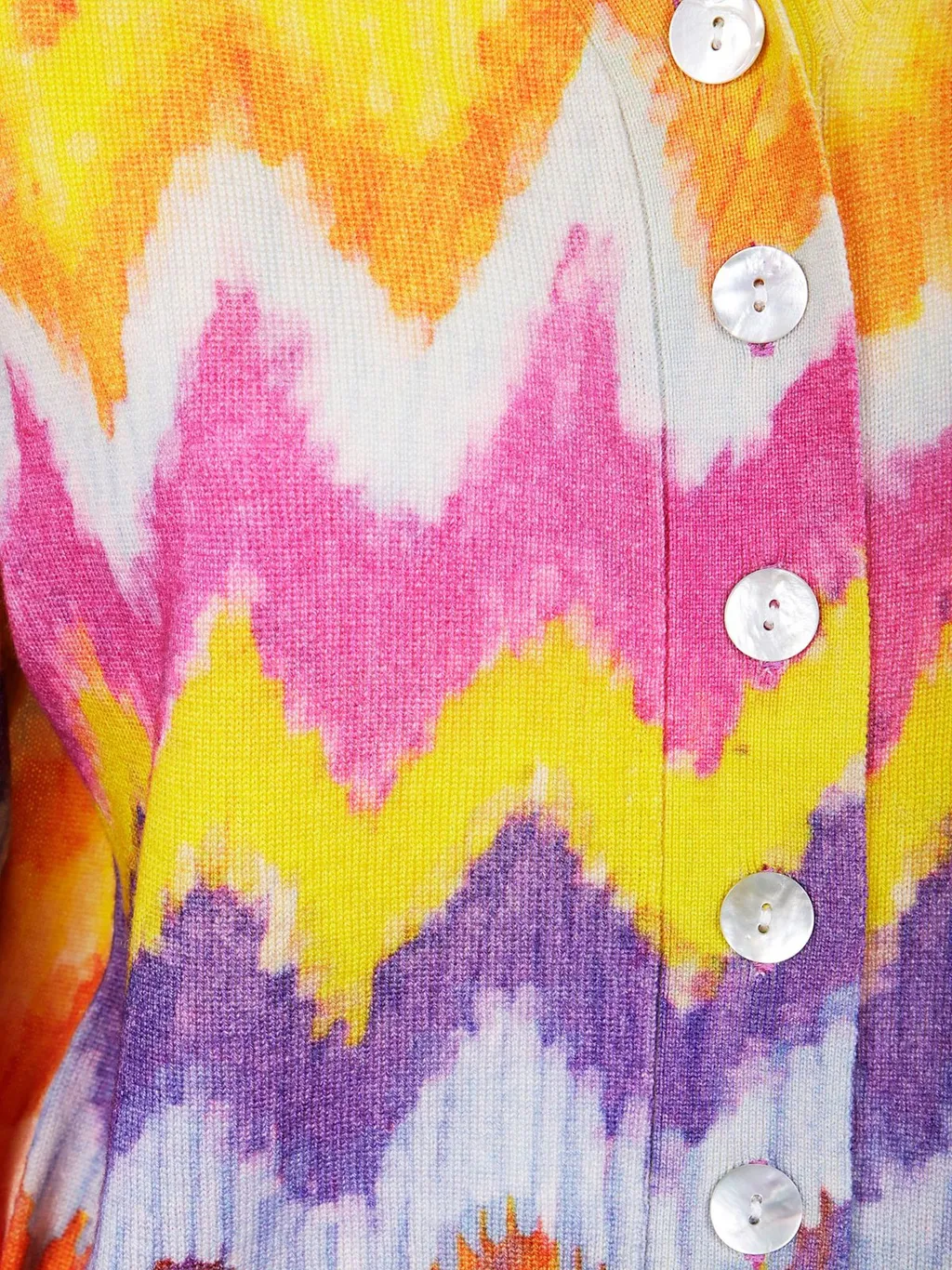 Zigzag Knit Cardigan