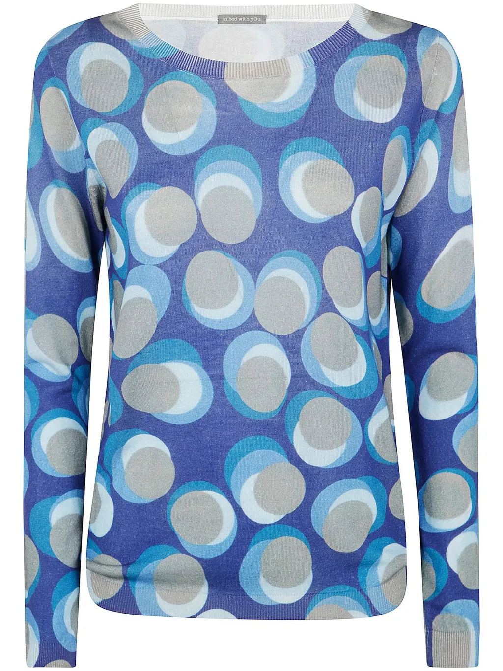 Abstract Dot Print Sweater