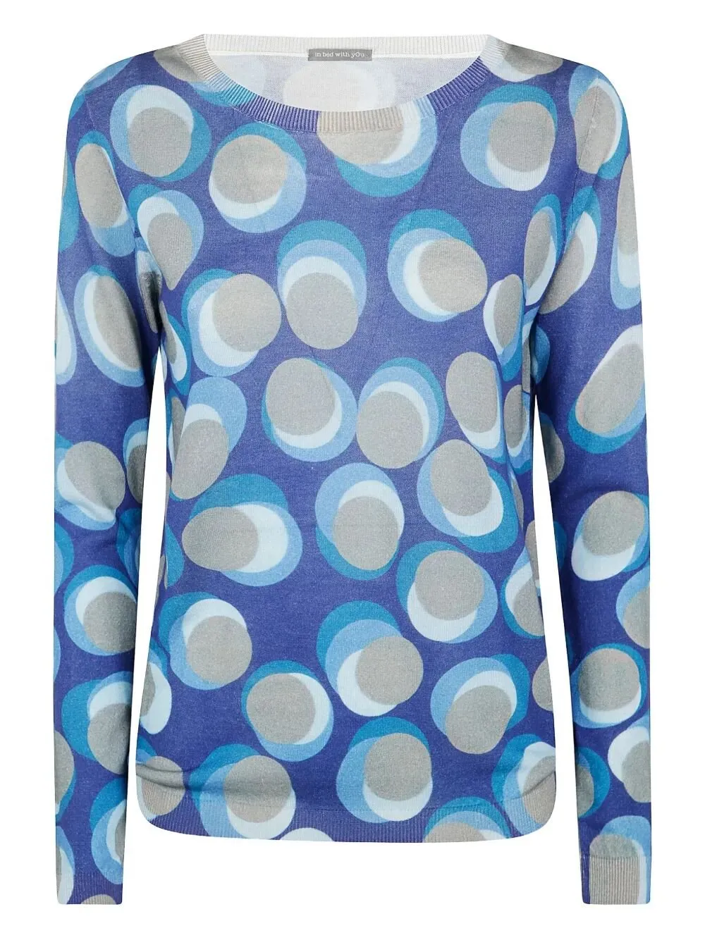Abstract Dot Print Sweater