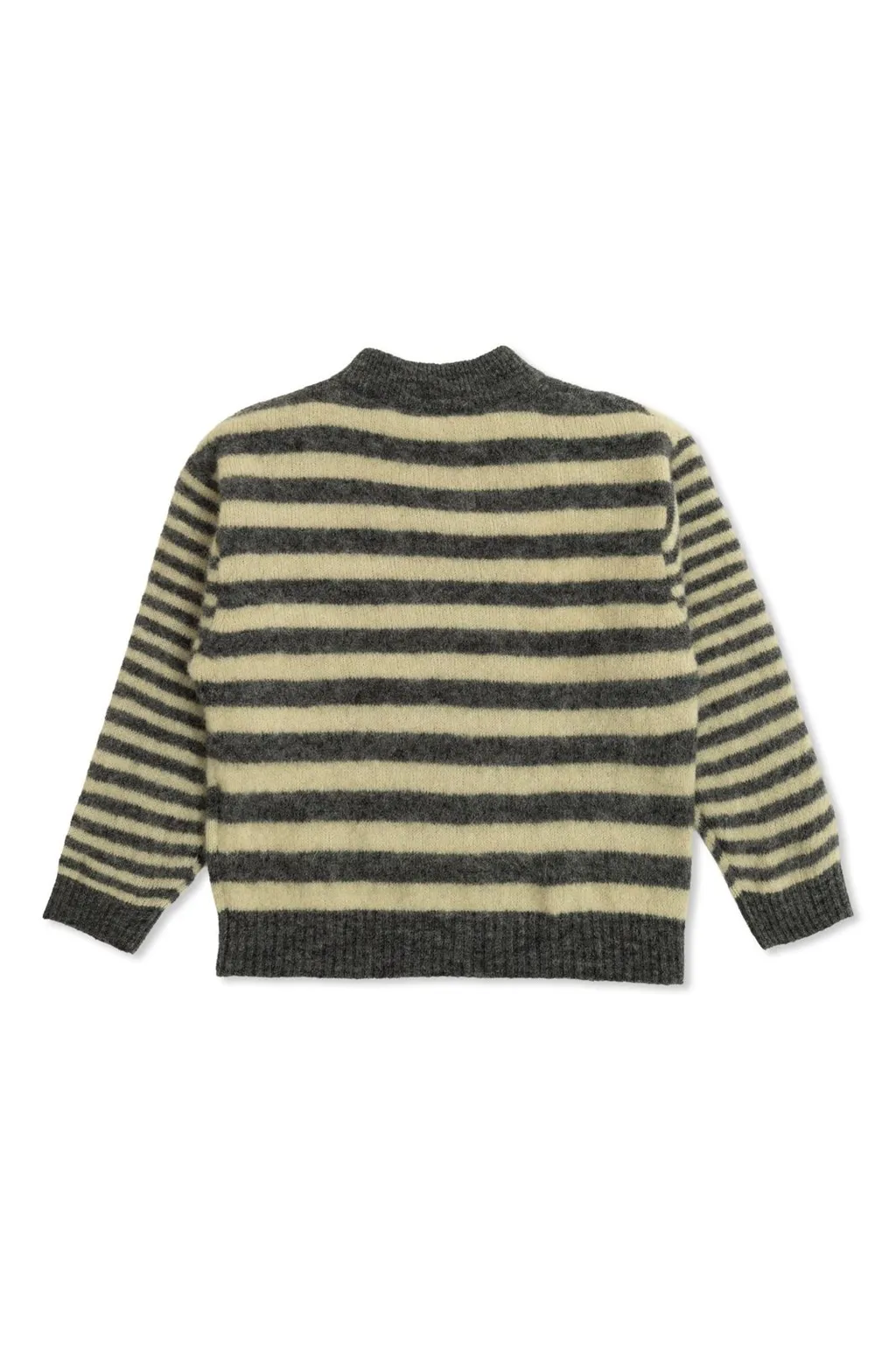 Striped Mock Neck Sweater