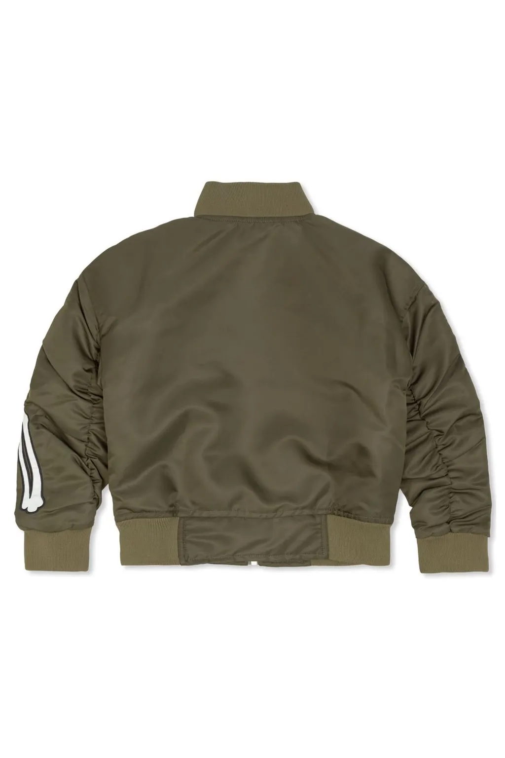 Bomber Jacket With Bone Detail