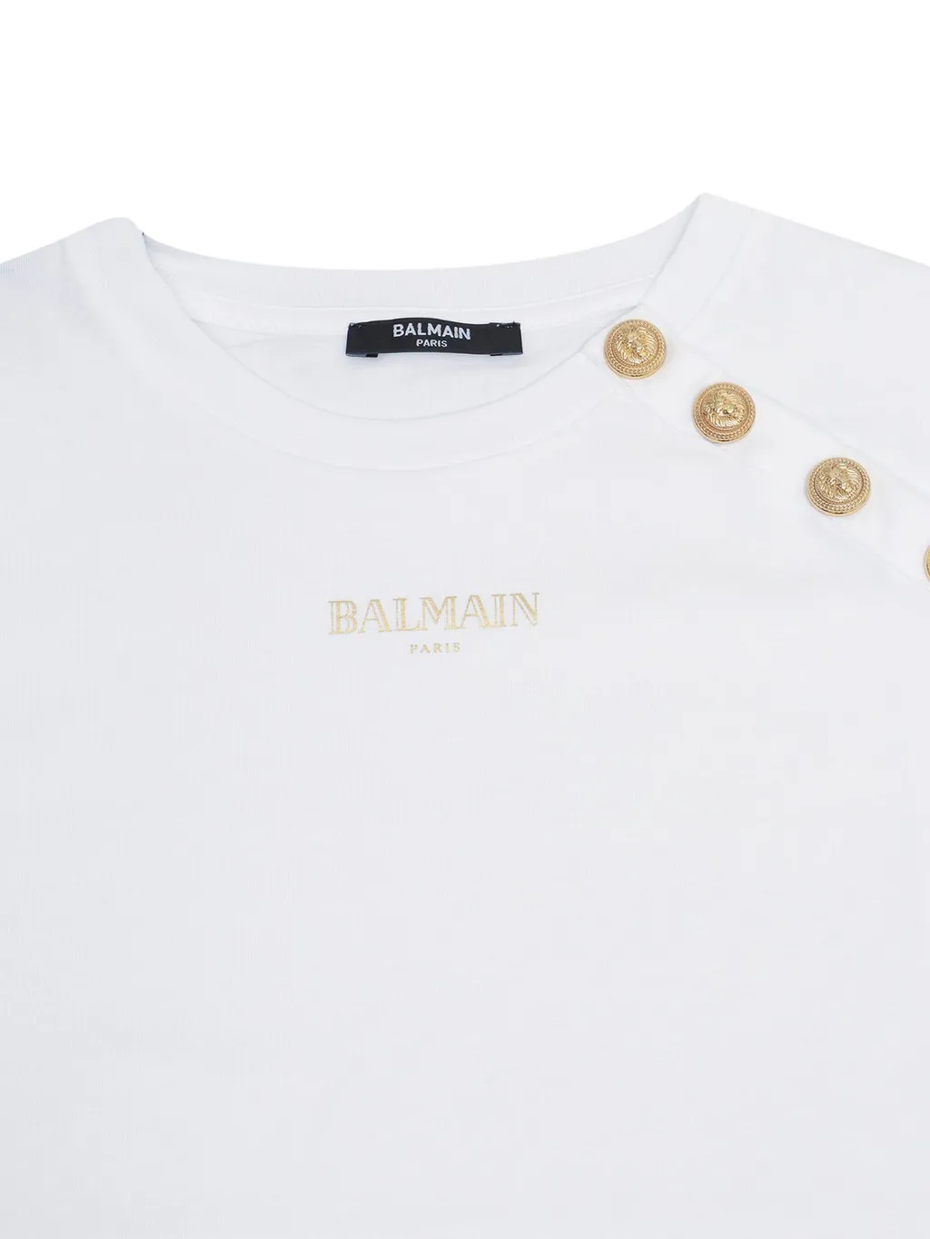 T-Shirt With Logo And Buttons