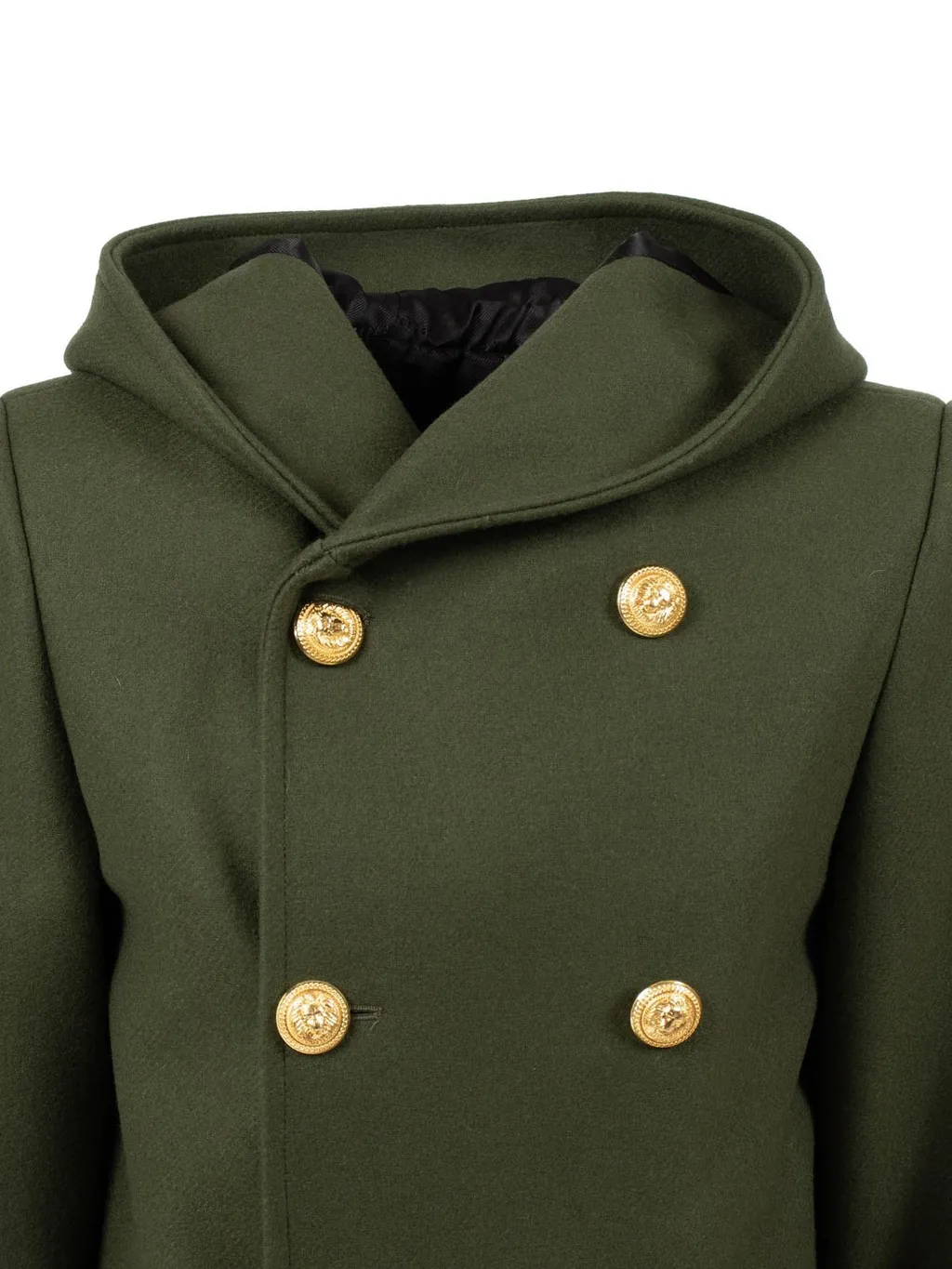Double Breasted Hooded Coat