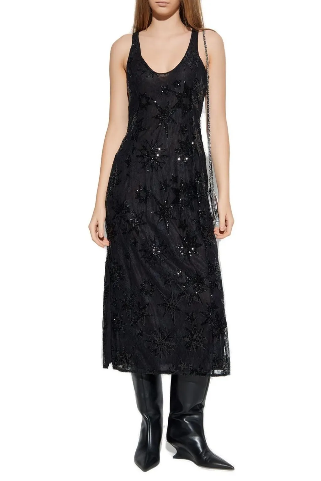 Sequin Star Maxi Dress