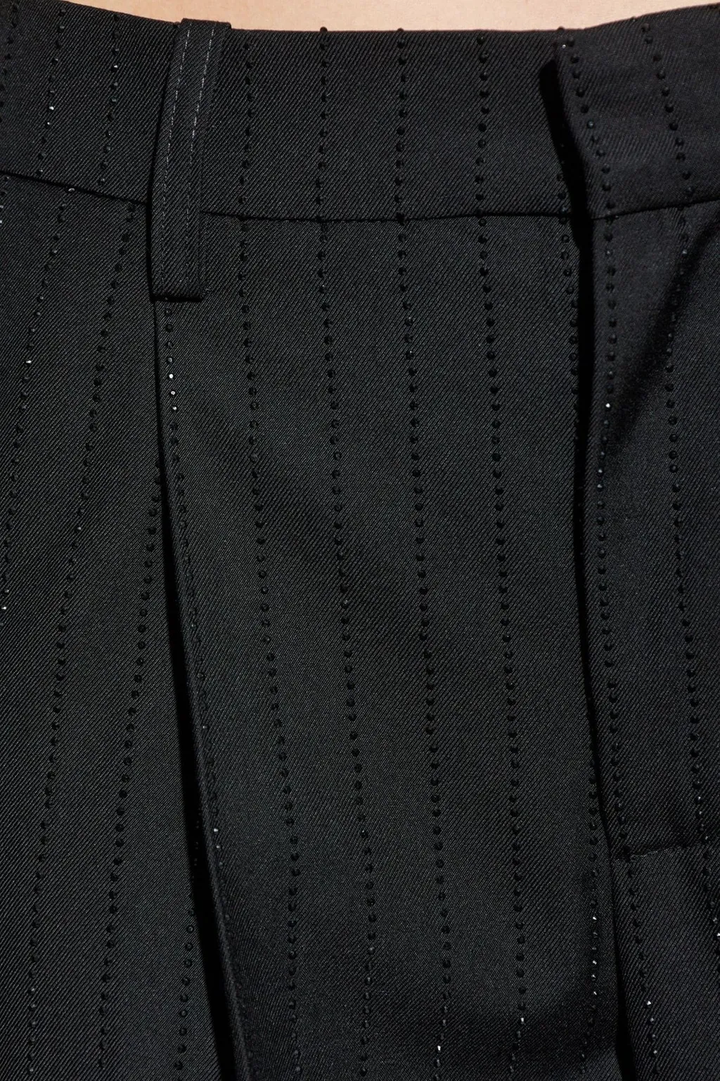 Tailored Trousers With Crystal Embellishments