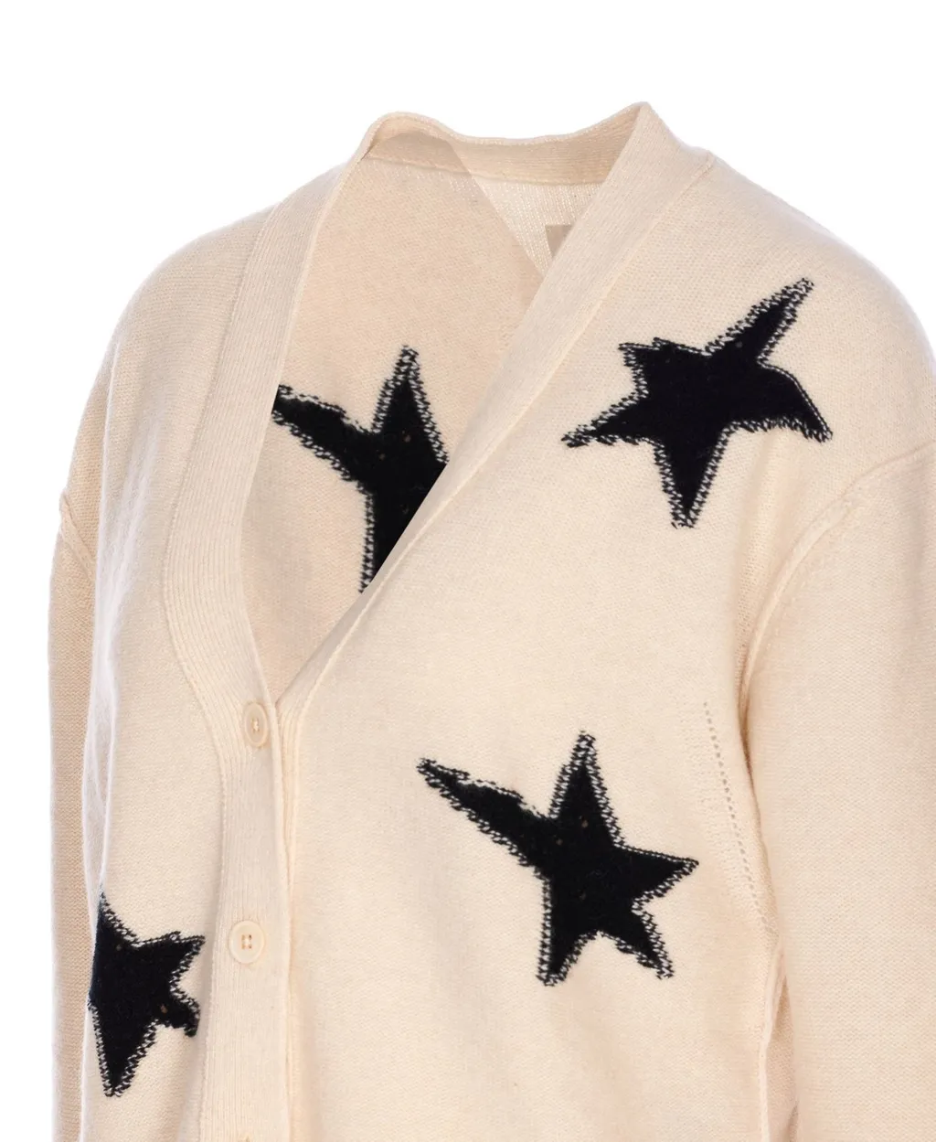Cardigan With Star Appliqué