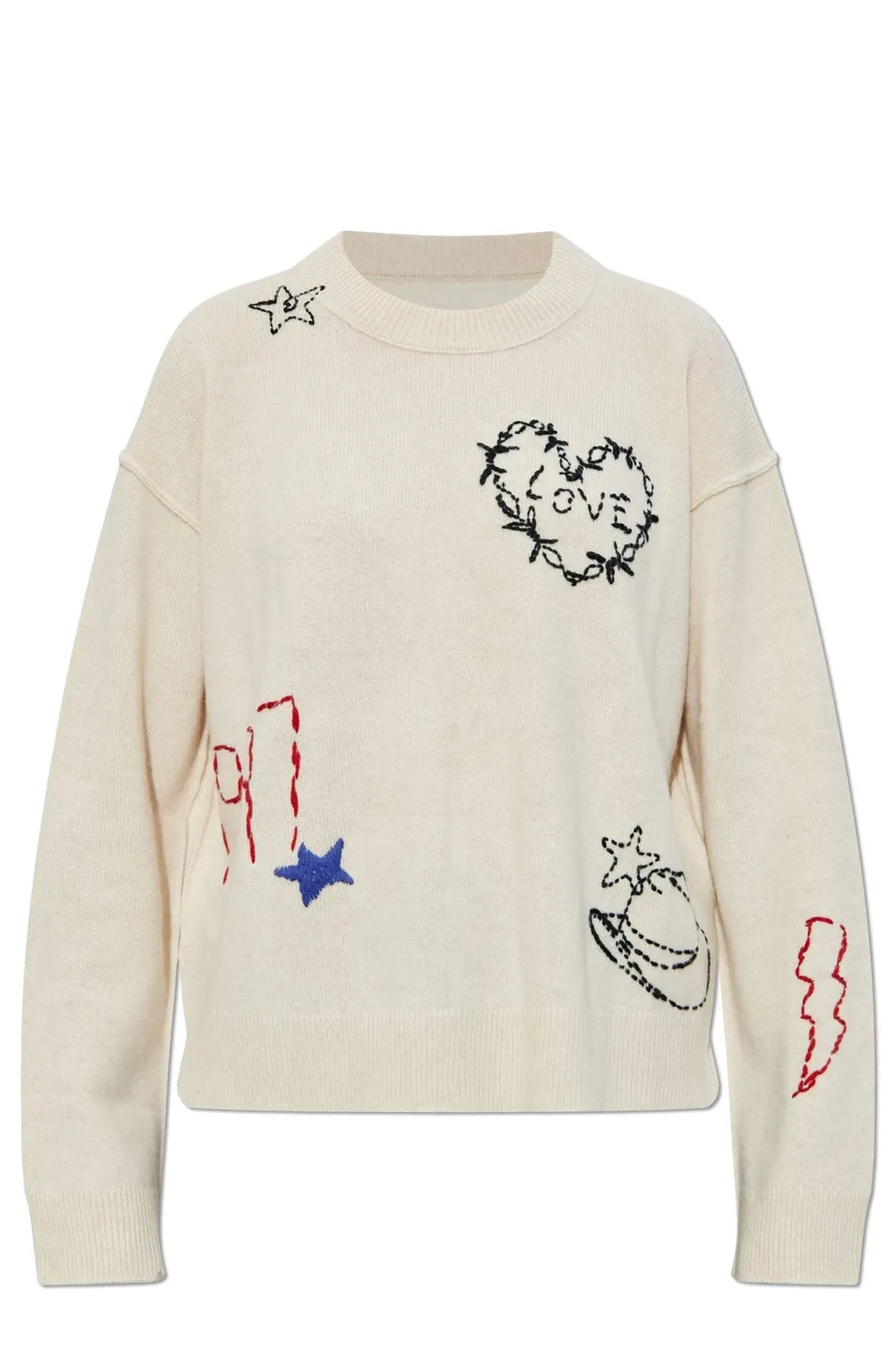 Sweater With Embroidered Details
