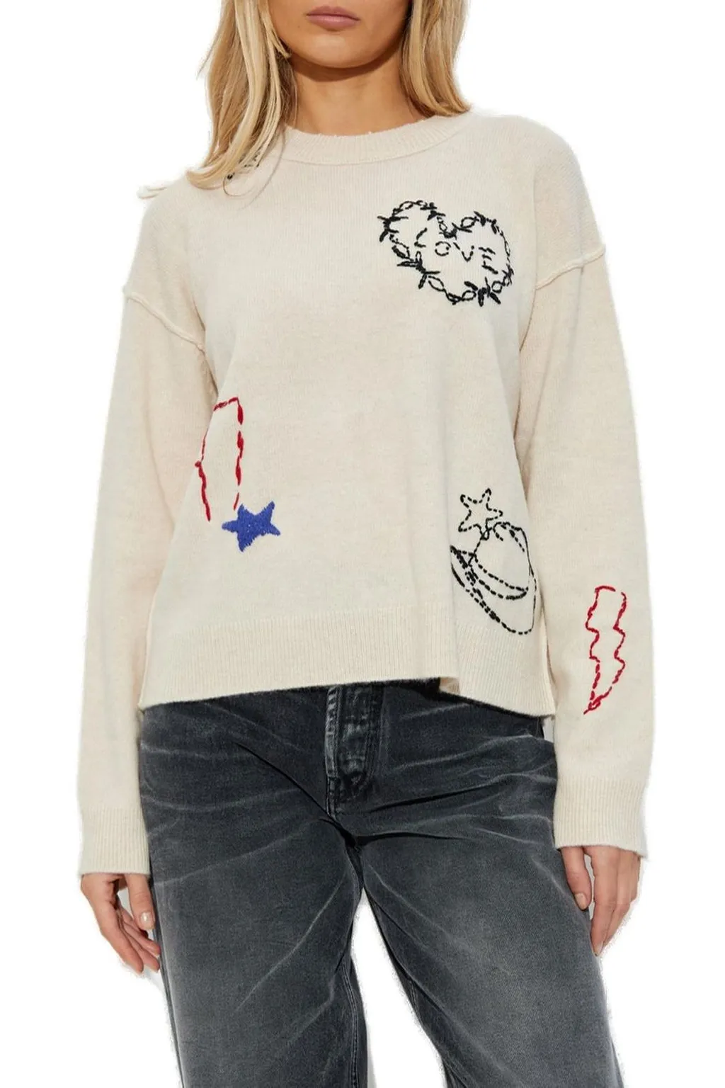 Sweater With Embroidered Details