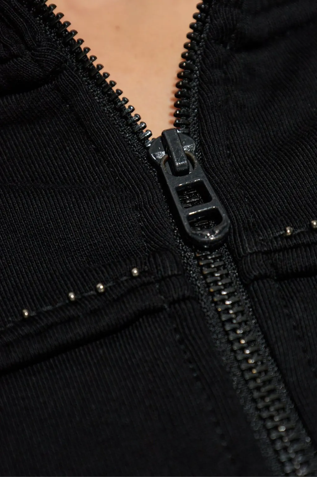Zip-Up Track Jacket With Studs