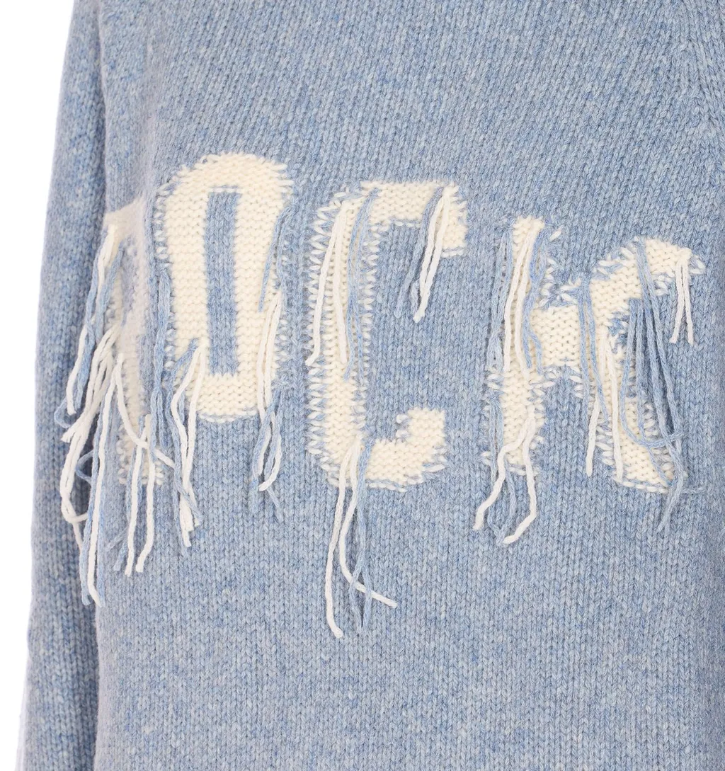 Turtleneck Sweater With Embroidery Rock