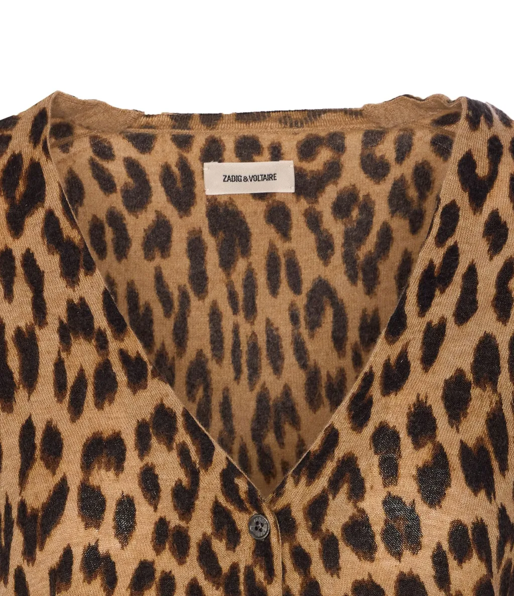 Leopard Print Cardigan
