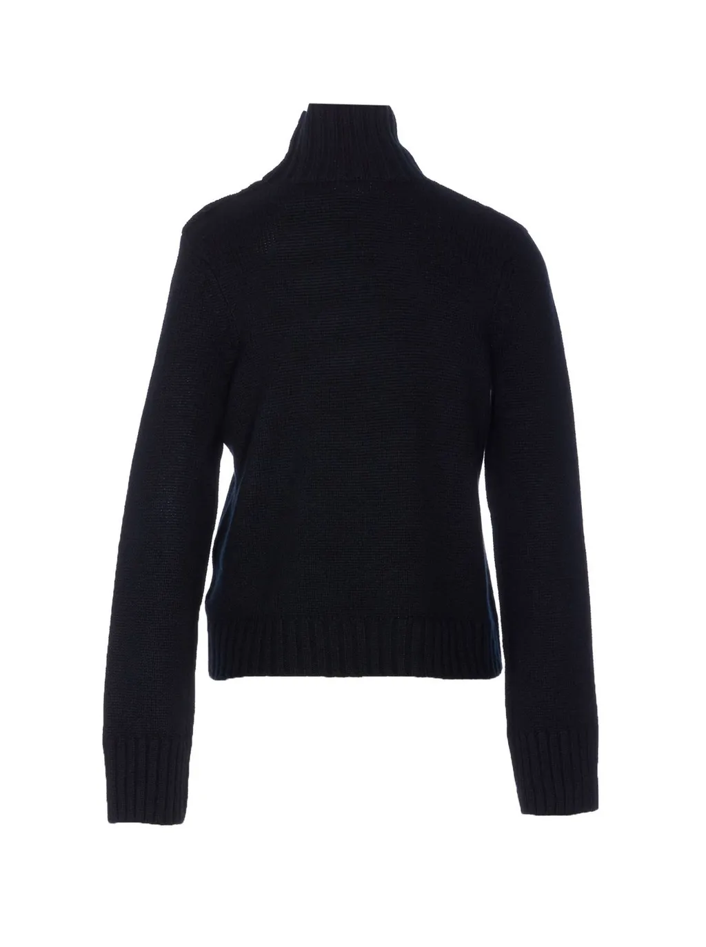 Turtleneck Sweater With Button Detail