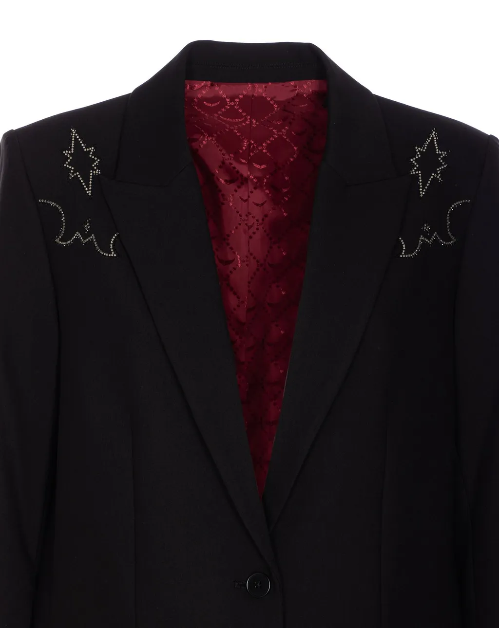 Blazer With Crystal Embellishments