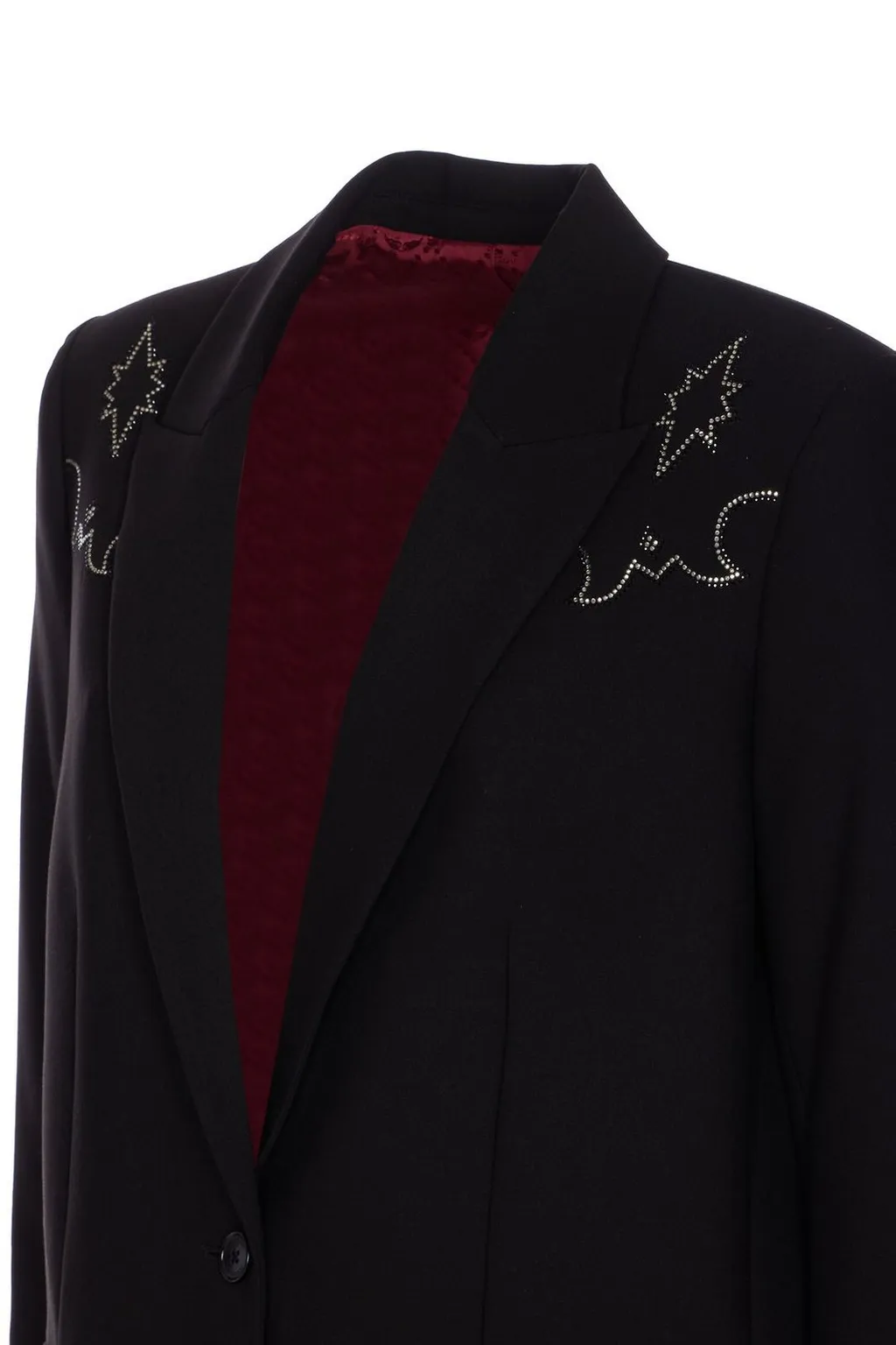 Blazer With Crystal Embellishments