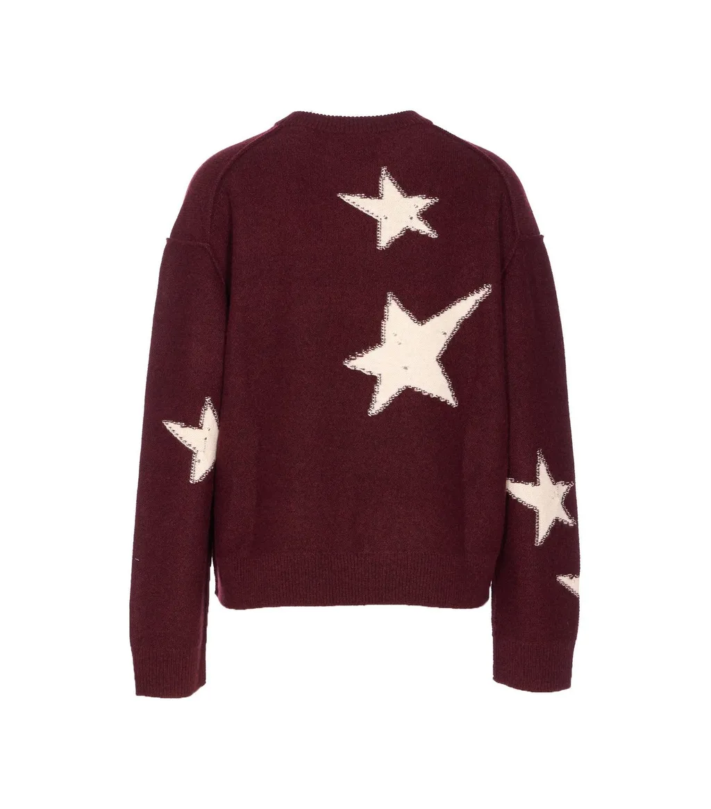 Sweater With Star AppliquÉS