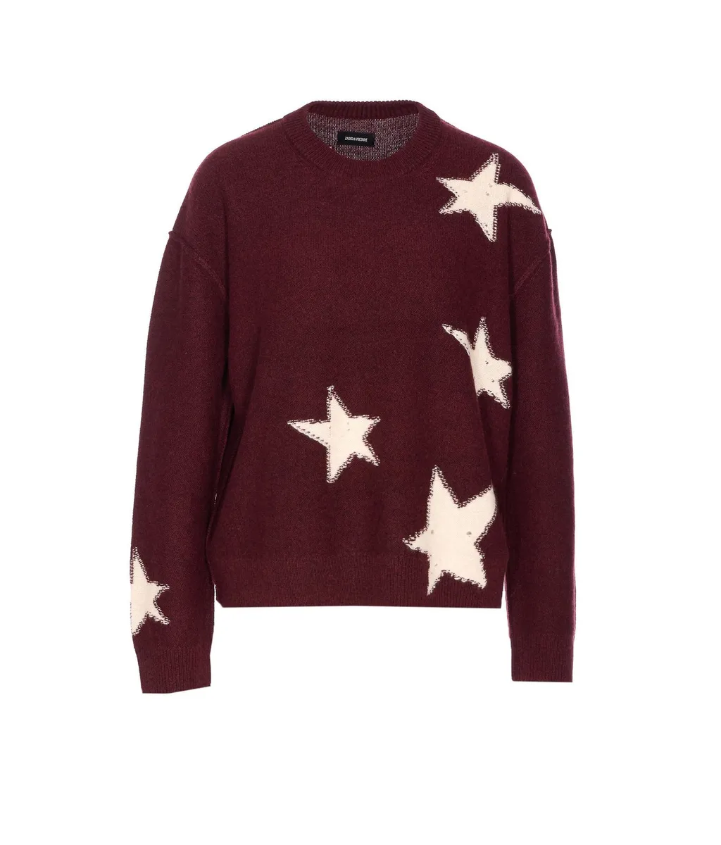 Sweater With Star AppliquÉS