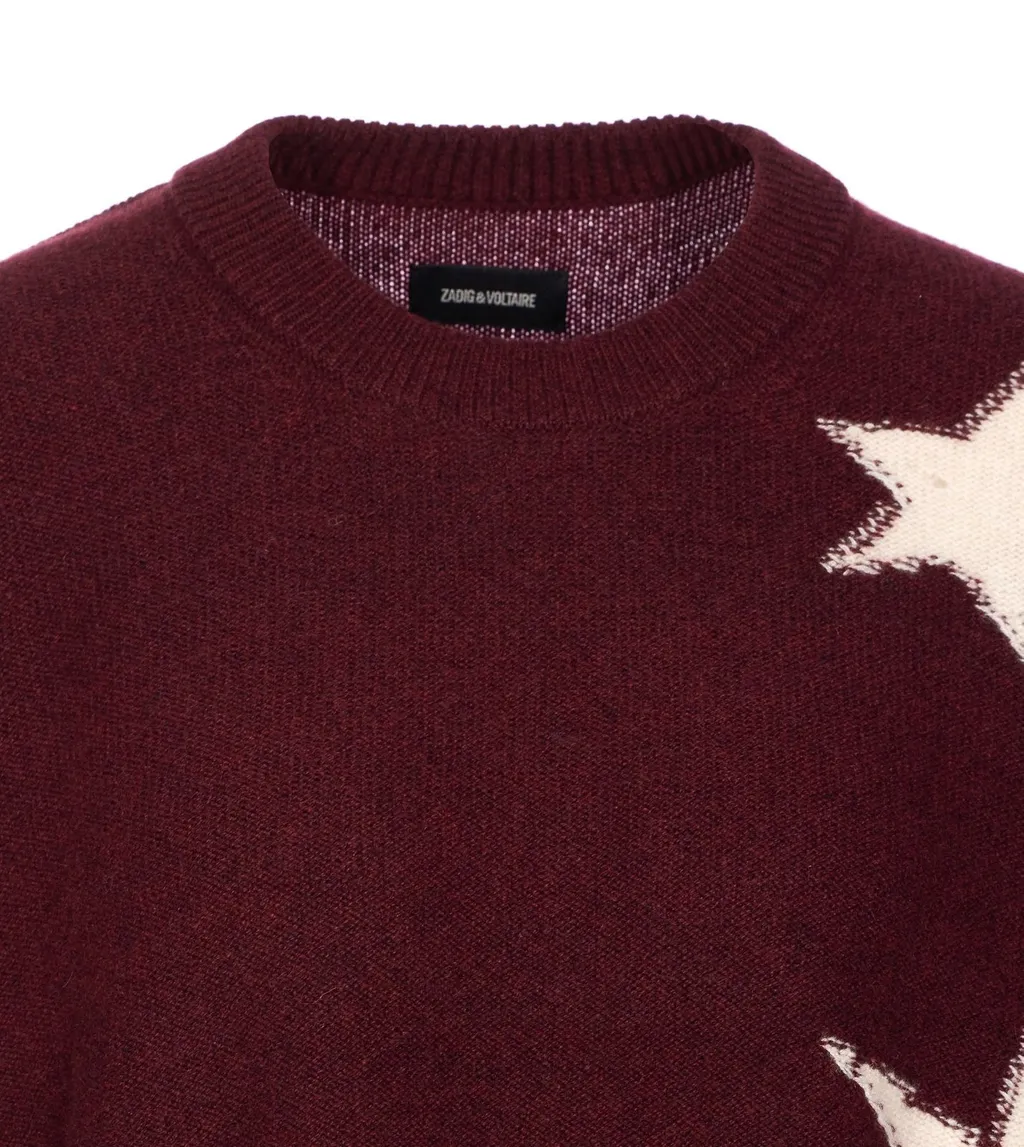 Sweater With Star AppliquÉS