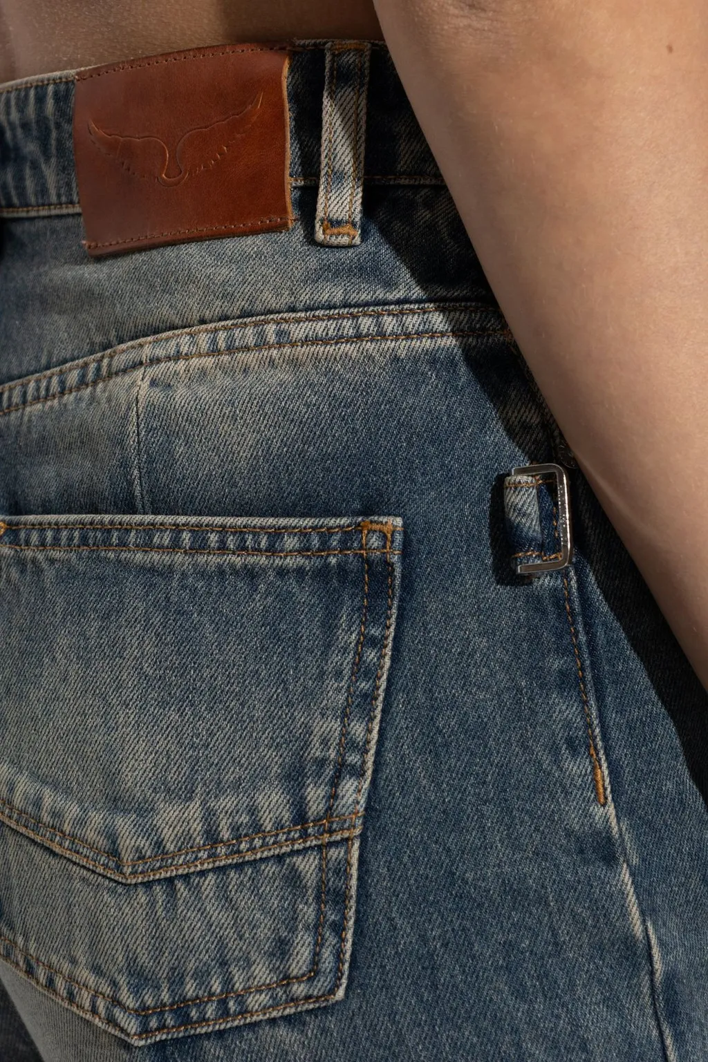 High-Waisted Flared Jeans