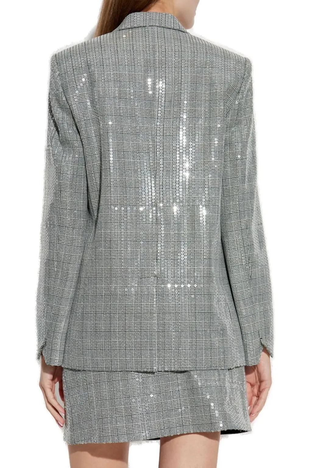 Single-Breasted Blazer With Sequins