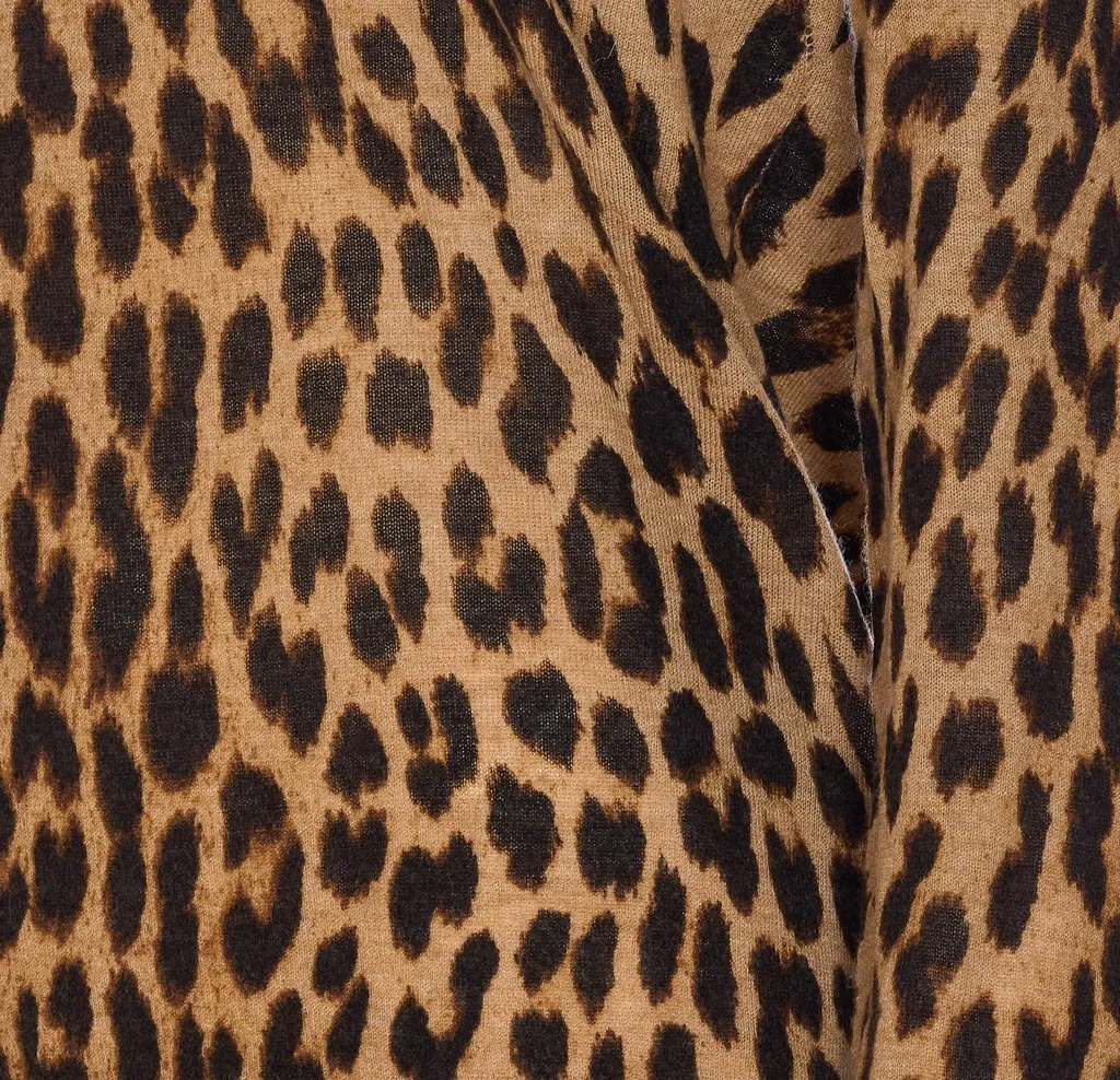 Leopard Print V-Neck Sweater