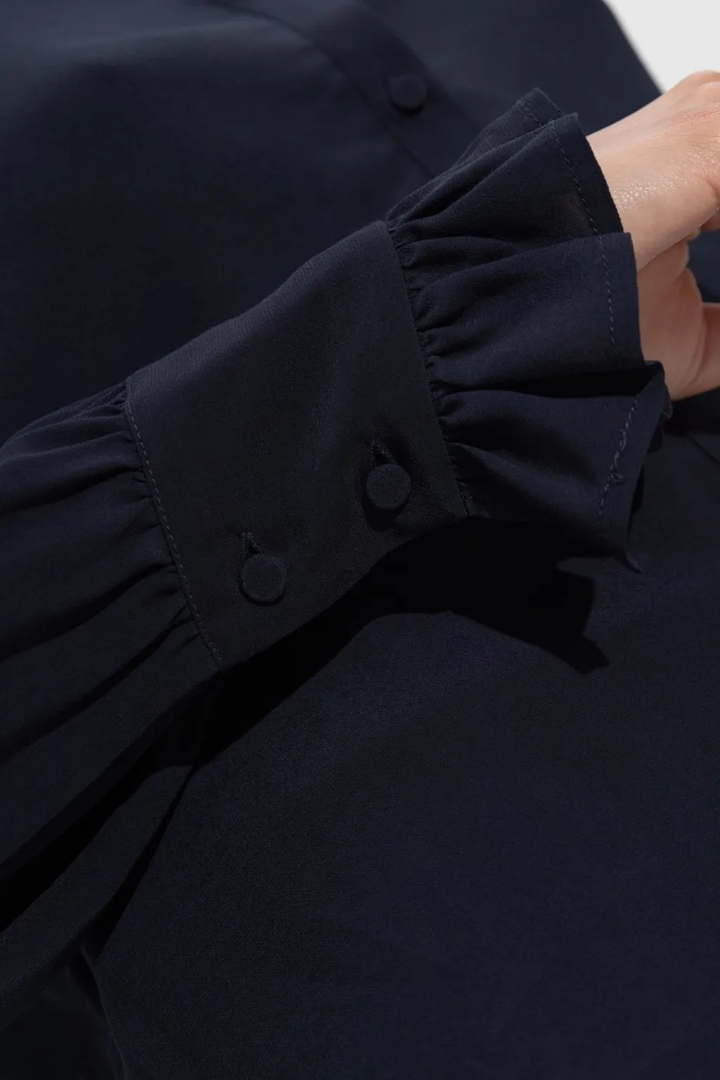 Shirt With Ruffled Cuffs