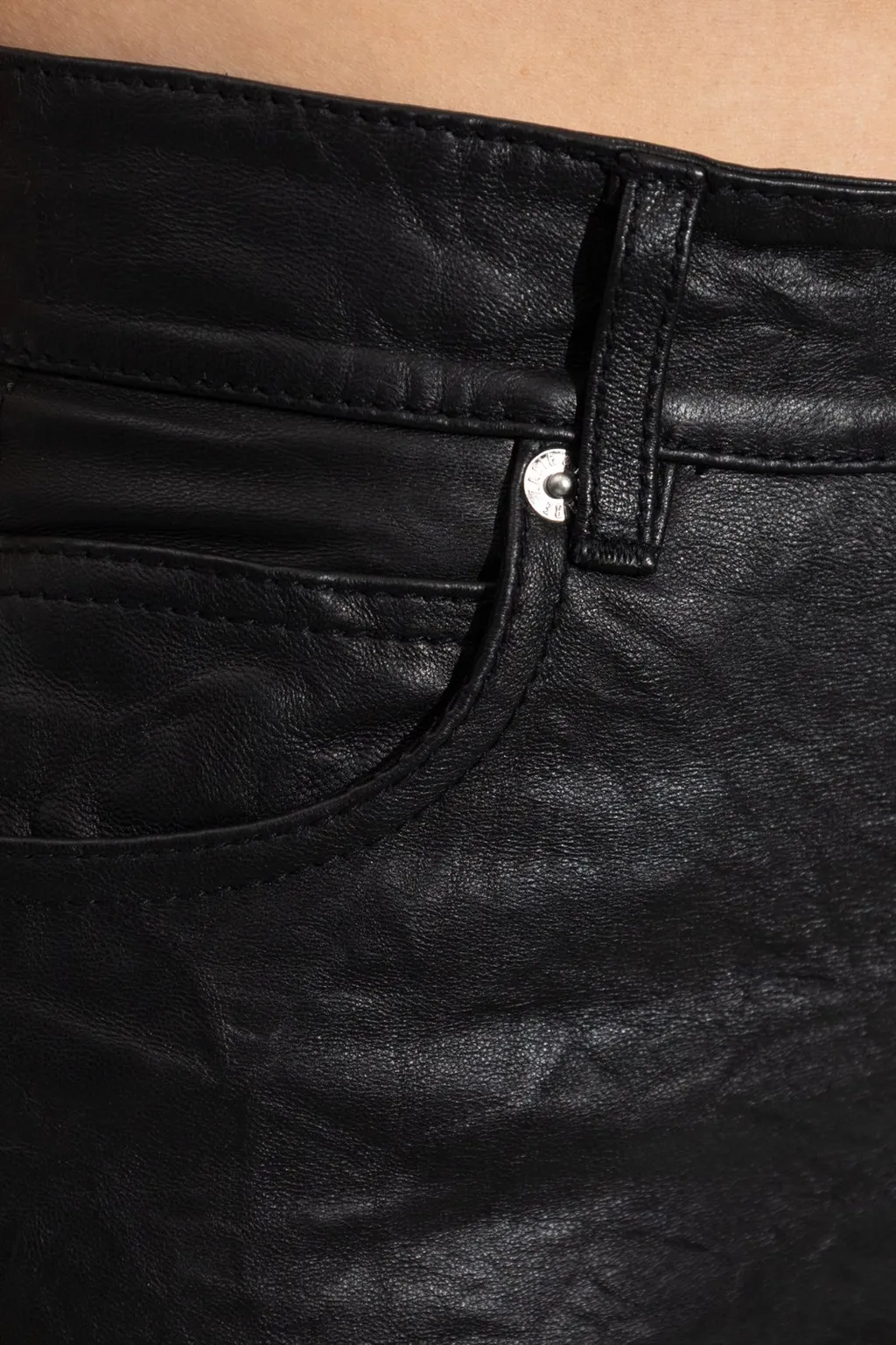 Embossed Leather Pants