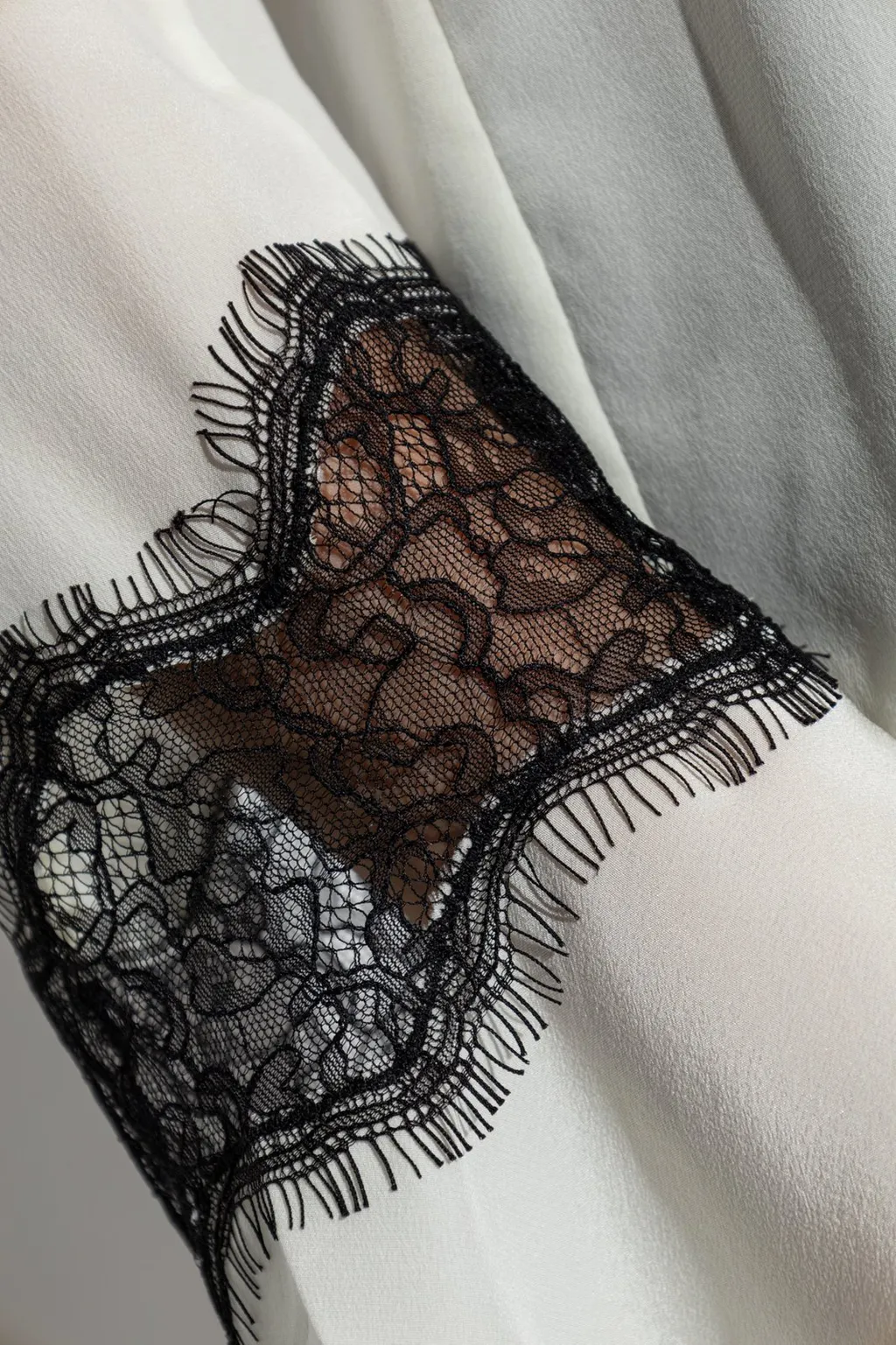 Blouse With Lace Trim