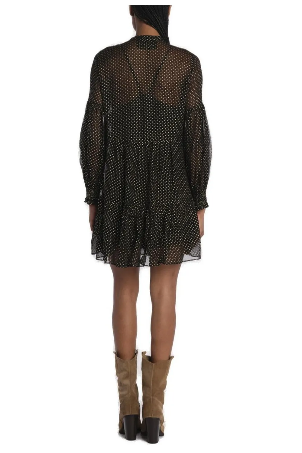 Mini Dress With Polka Dots