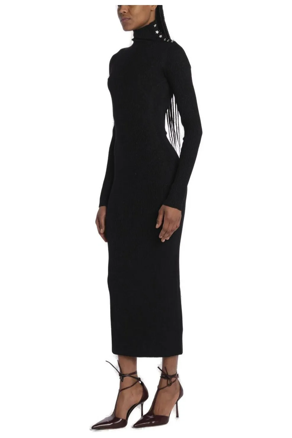 Turtleneck Dress With Open Back