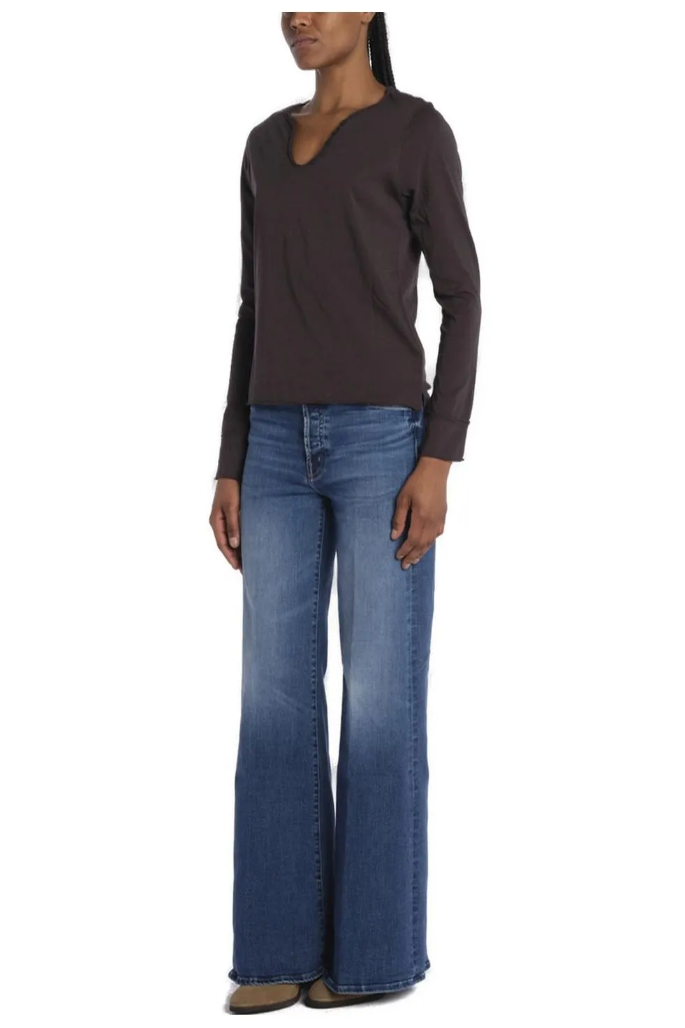 Long Sleeve V-Neck Top